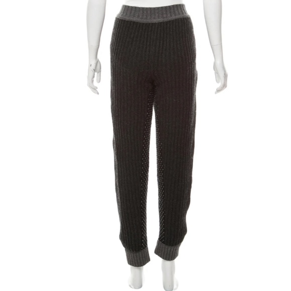 SEE by CHLOÉ RIB-KNIT WOOL PANTS in Charcoal-Grey🐺Pre-Loved❤️ SM | US4 | FR36 - Picture 8 of 11